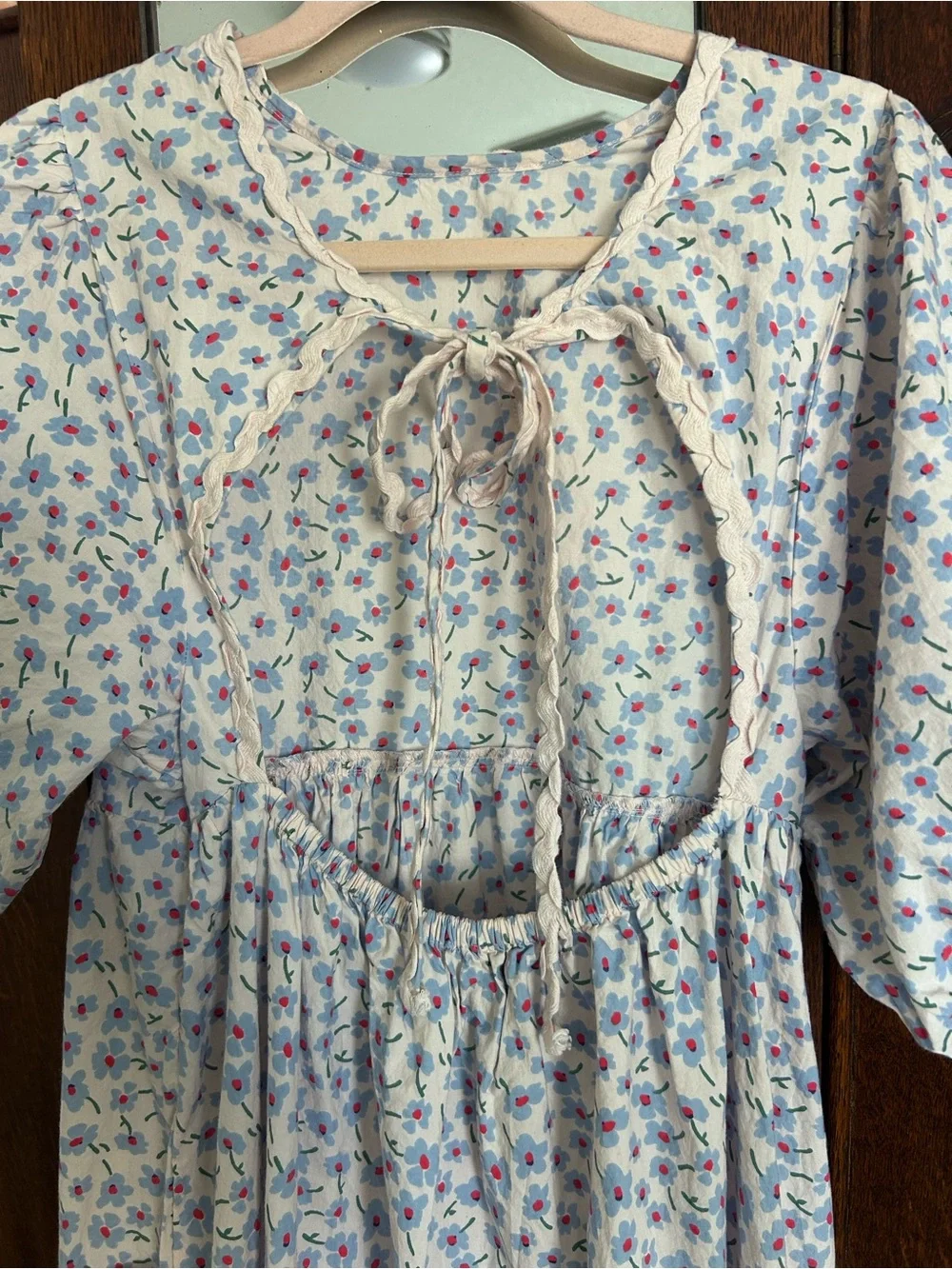 Damson Madder Greta ditsy midi dress - Picture 8 of 9